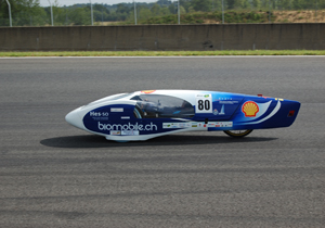 La version course de BioMobile sur le circuit de Nogaro (France)